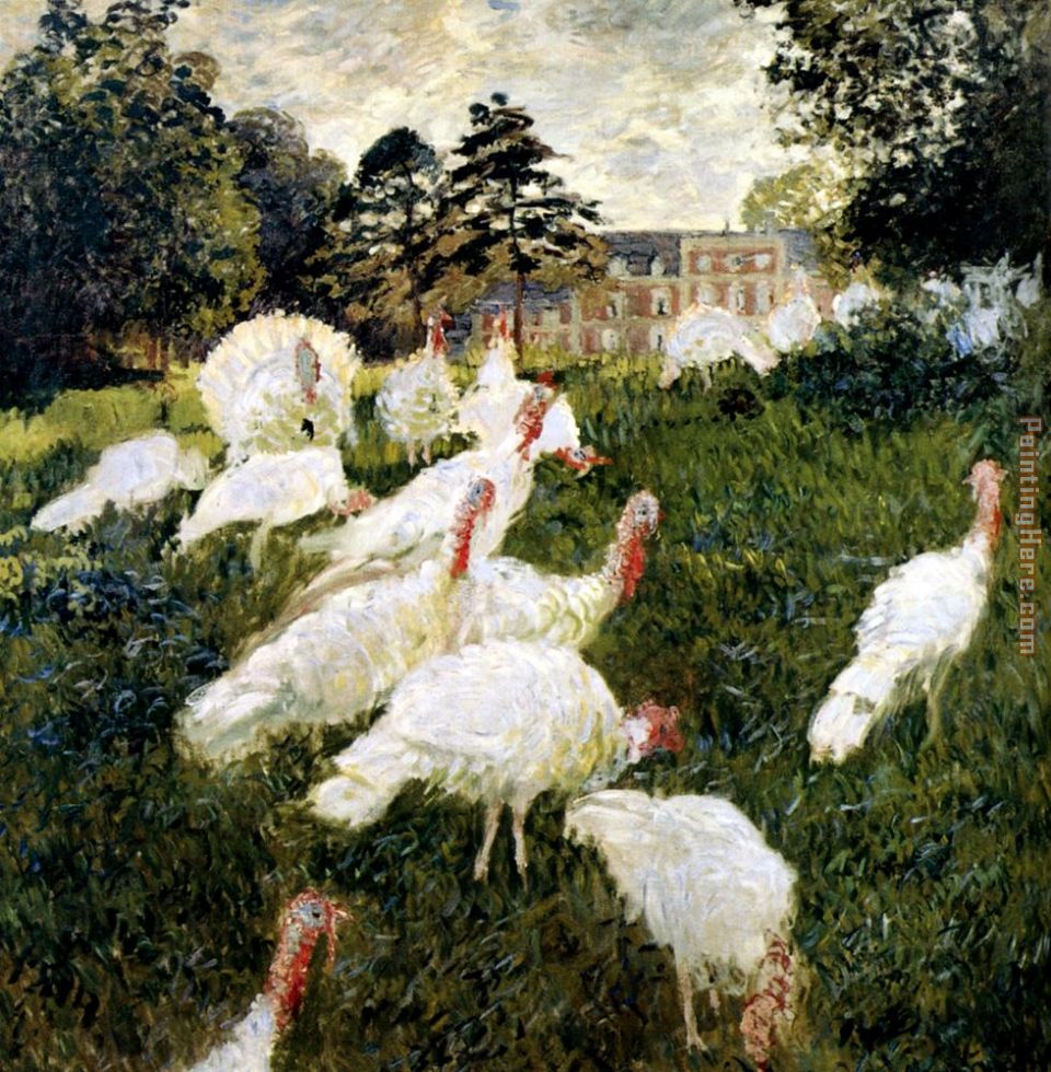 The Turkeys painting - Claude Monet The Turkeys art painting
